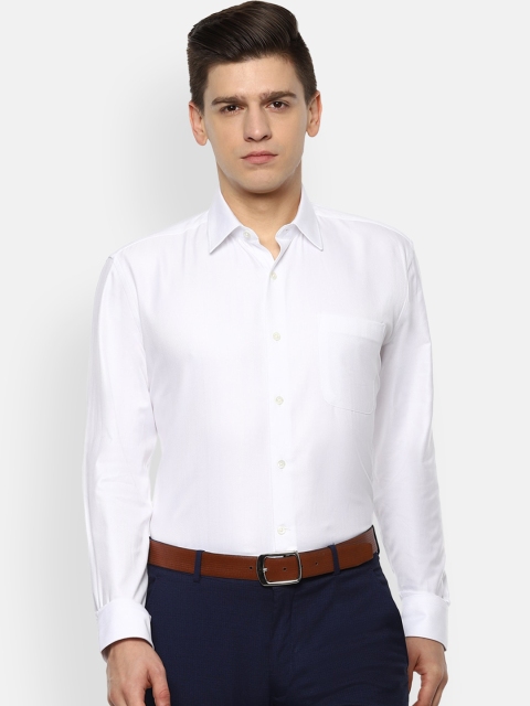 

Luxure by Louis Philippe Men White Opaque Casual Shirt