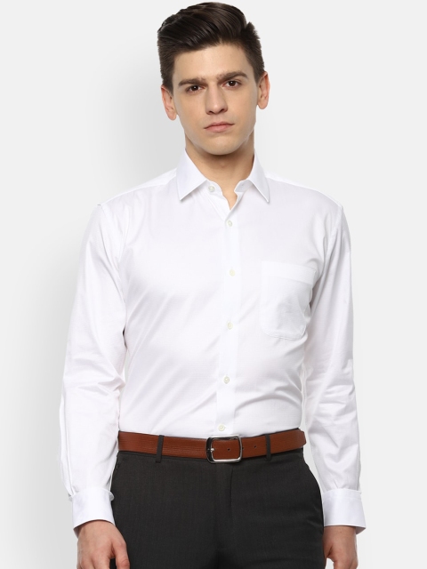 

Luxure by Louis Philippe Men White Opaque Casual Shirt