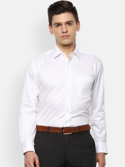 

Luxure by Louis Philippe Men White Opaque Casual Shirt