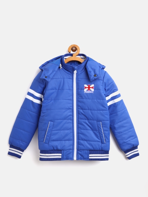 

Provogue Boys Blue Bomber Jacket with Detachable Hood