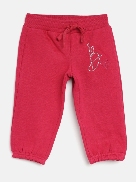 

United Colors of Benetton Girls Pink Solid Joggers