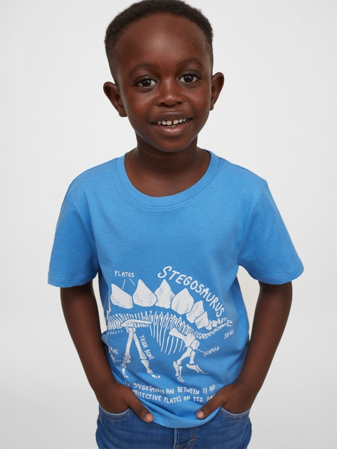 

H&M Boys Blue Printed T-shirt