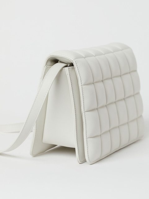 

H&M Women White Quilted Shoulder Bag