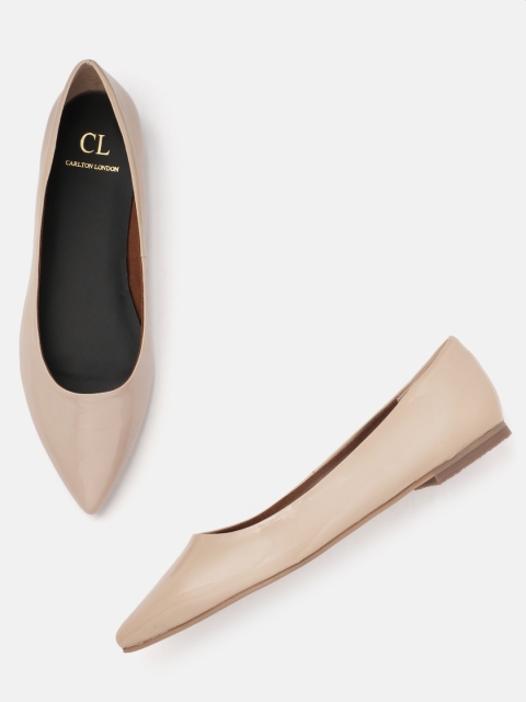 

Carlton London Women Nude-Coloured Solid Ballerinas
