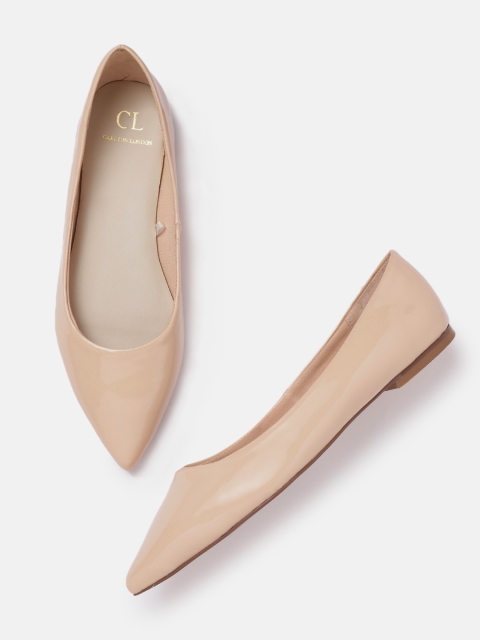 

Carlton London Women Beige Solid Ballerinas Flats