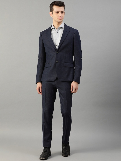 

Bruun & Stengade Men Navy Blue Solid Single-Breasted Two-Piece Formal Suit