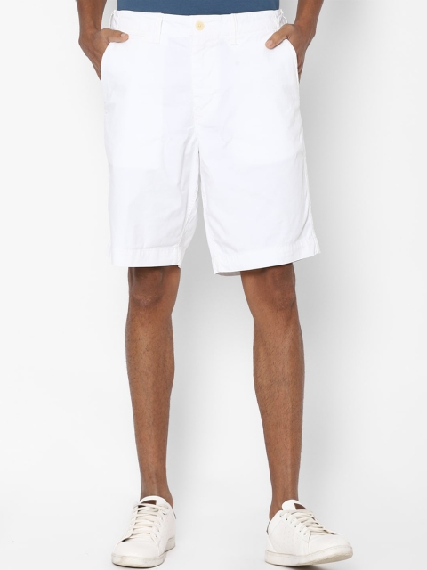 

AMERICAN EAGLE OUTFITTERS Men White Slim Fit Regular Shorts
