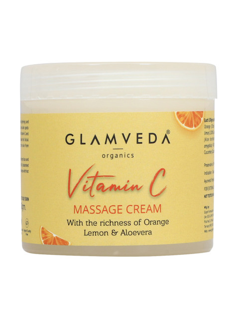 

GLAMVEDA Women Vitamin C Brightening & Lightening Massage Cream 100gm, Yellow