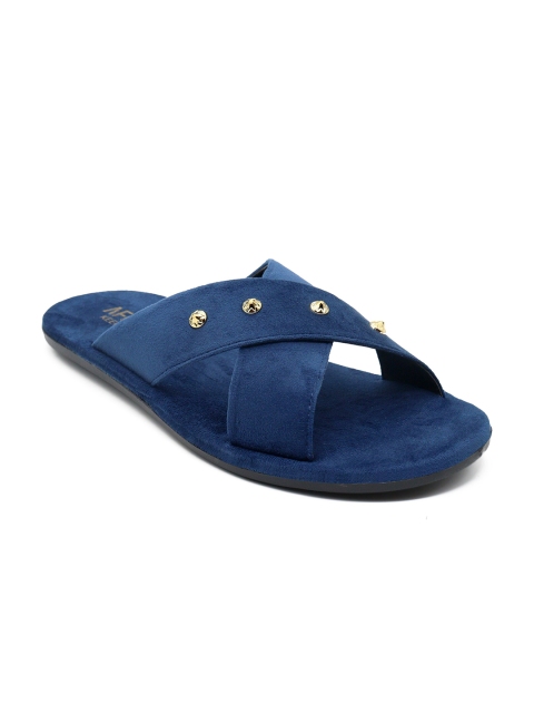 

AfroJack Men Blue Embellished Sliders