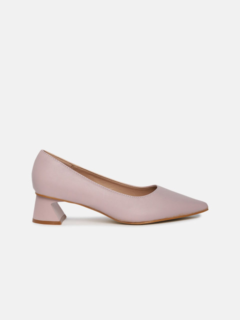 

shoexpress Purple PU Block Pumps