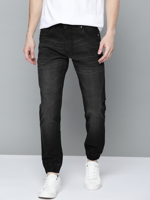 

Mast & Harbour Men Black Light Fade Slim Fit Stretchable Jogger Jeans