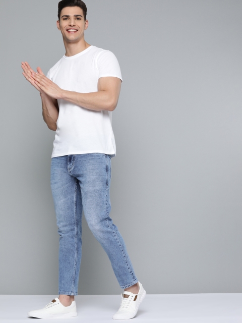 

Mast & Harbour Men Blue Slim Tapered Fit Light Fade Stretchable Jeans