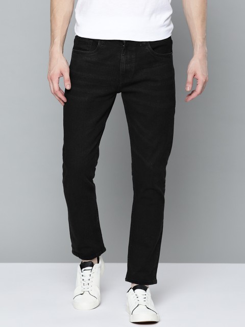 

Mast & Harbour Men Black Skinny Fit Stretchable Cropped Jeans
