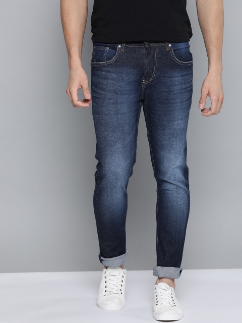 

Mast & Harbour Men Navy Blue Skinny Fit Light Fade Stretchable Jeans