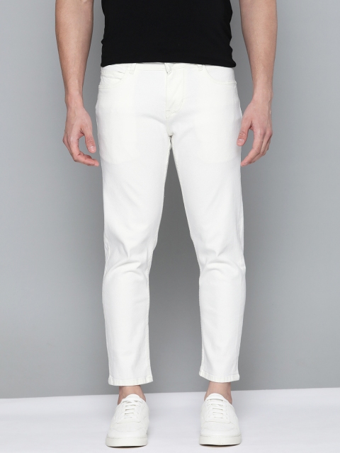 

Mast & Harbour Men Off White Slim Tapered Fit Stretchable Jeans