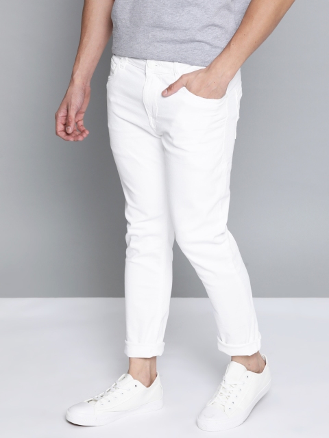

Mast & Harbour Men White Slim Tapered Fit Stretchable Jeans