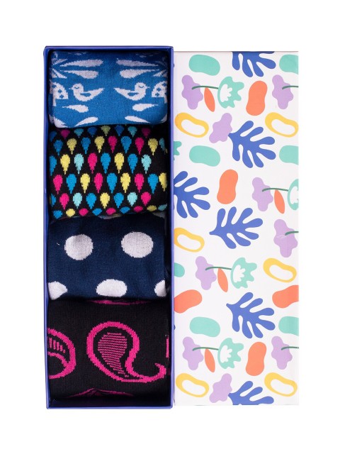 

Soxytoes High Spirits Gift Box of 4 Assorted Cotton Socks