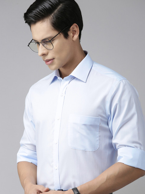 

Arrow Men Blue Cotton Formal Shirt