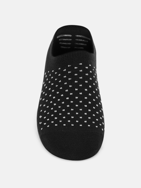 

Ajile by Pantaloons Men Black & White Patterned Shoe Liners