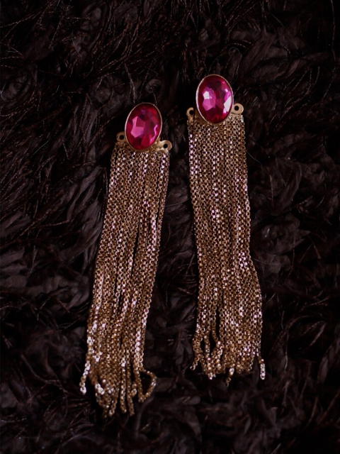 

Bellofox Gold-Toned Gold-Plated Contemporary Drop Earrings