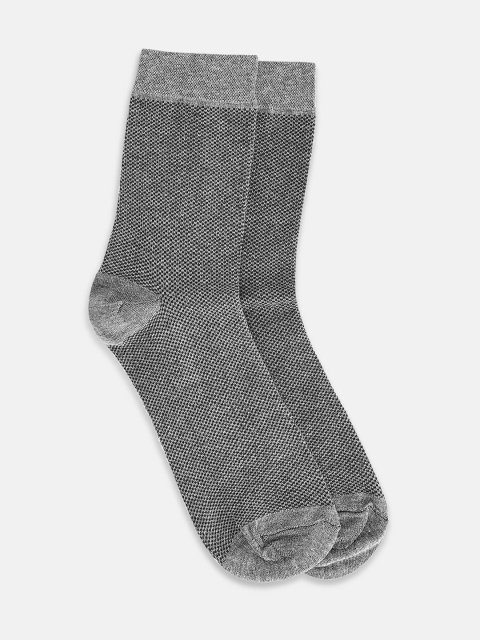 

RICHARD PARKER by Pantaloons Men Grey Patterned Above Ankle-Length Socks
