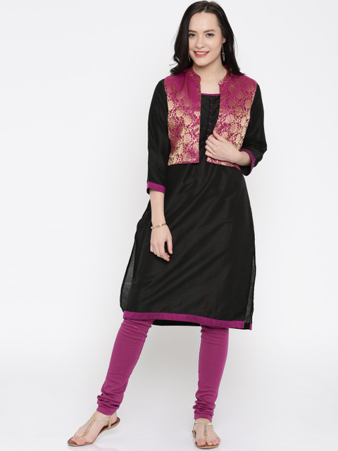 

Jashn Black Kurta with Jacket