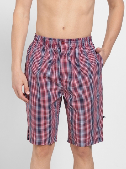 

Jockey Men Multicoloured Checked Sports Shorts, Multi