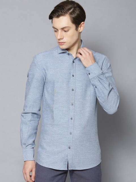 

Bruun & Stengade Men Blue Slim Fit Opaque Casual Shirt