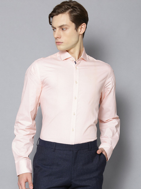 

Bruun & Stengade Men Peach-Coloured Slim Fit Opaque Formal Shirt
