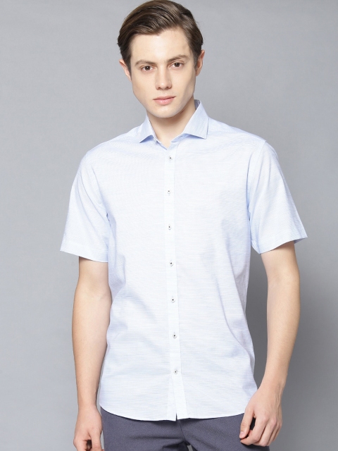 

Bruun & Stengade Men Blue Horizontal Stripes Opaque Striped Casual Shirt