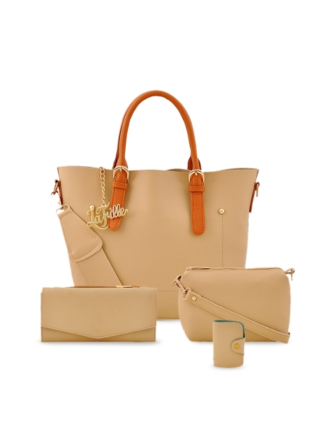 

LaFille Women Set ogf 4 Beige Handbags