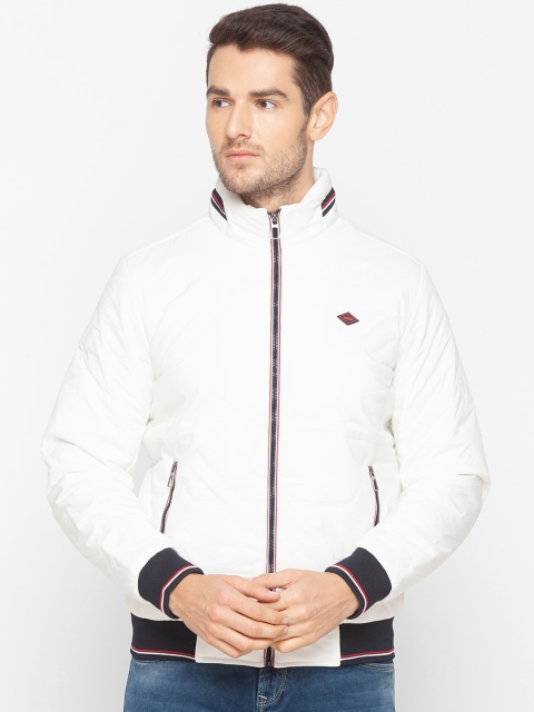 

SPYKAR Men White Bomber Jacket