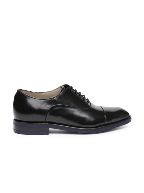 

Clarks Men Black Swinley Cap Leather Oxford Shoes