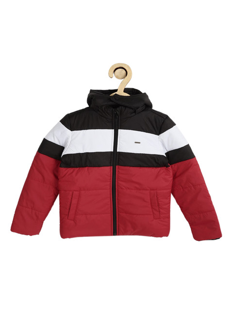 

Allen Solly Junior Boys Maroon Colourblocked Puffer Jacket