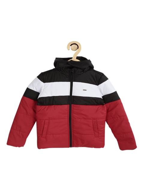 

Allen Solly Junior Boys Maroon Colourblocked Puffer Jacket