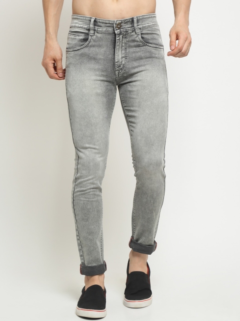 

Rodamo Men Grey Slim Fit Heavy Fade Stretchable Jeans