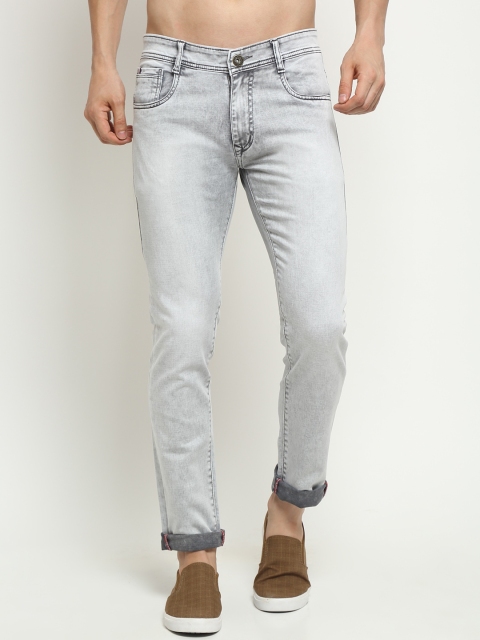 

Rodamo Men Grey Slim Fit Light Fade Stretchable Jeans