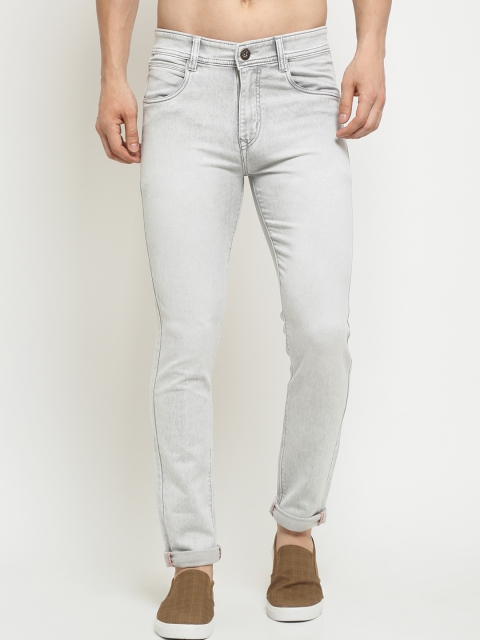 

Rodamo Men Grey Slim Fit Light Fade Stretchable Jeans