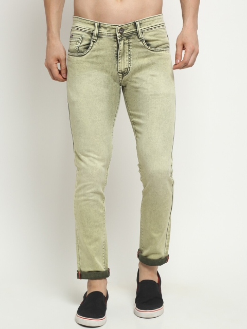 

Rodamo Men Green Slim Fit Stretchable Jeans