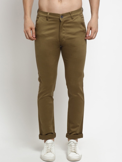 

Rodamo Men Khaki Slim Fit Trousers