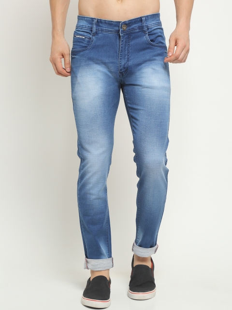 

Rodamo Men Blue Slim Fit Heavy Fade Stretchable Jeans