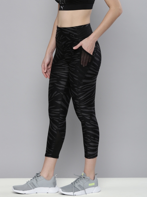 

Puma Women Black Printed DryCell Favourite AOP 3/4 Running Tights