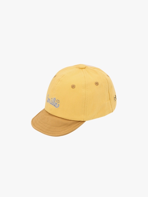 

POKORY Unisex Kids Yellow & Mustard Printed Baseball Cap