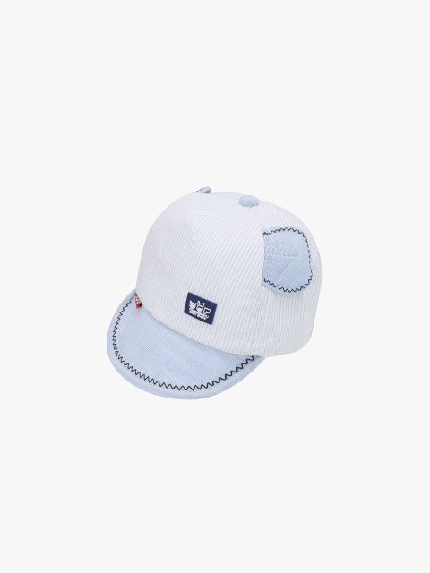 

POKORY Unisex Kids Blue & White Printed Baseball Cap