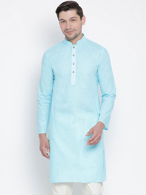 

VASTRAMAY Men Blue Kurta
