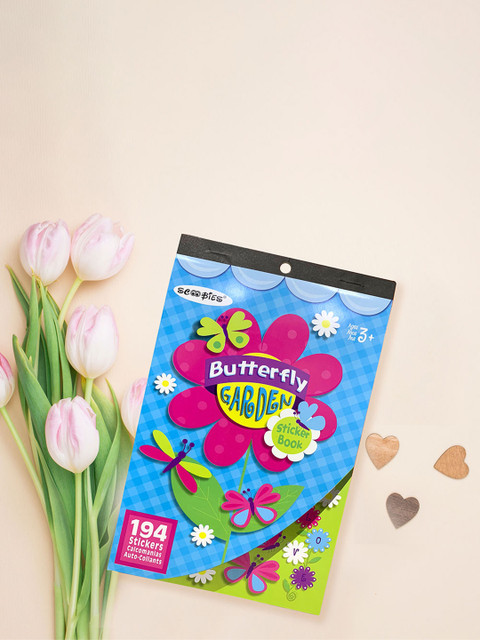 

SCOOBIES Kids Blue & Pink Butterfly Stickerbook