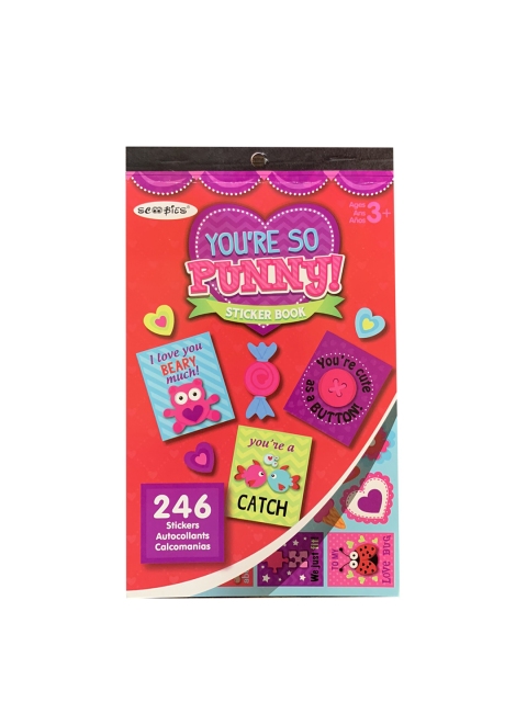 

SCOOBIES Kids Pink & Purple You Are So Punny Stickerbook