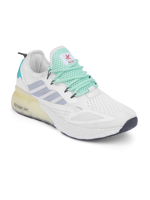 

REFOAM Men White Mesh Running Non-Marking Shoes