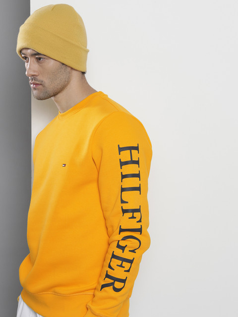 

Tommy Hilfiger Men Yellow Sweatshirt