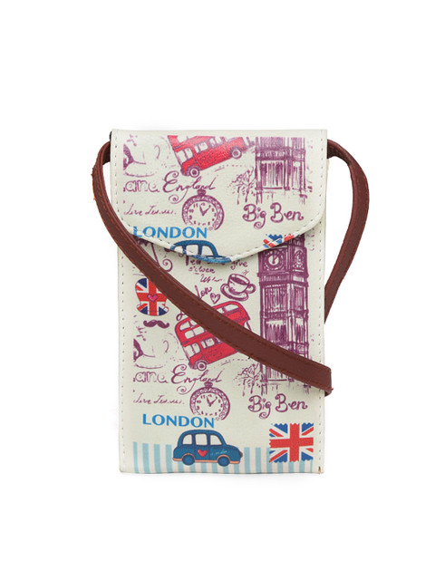 

BandBox Women Off-White Printed Mobile Pouch